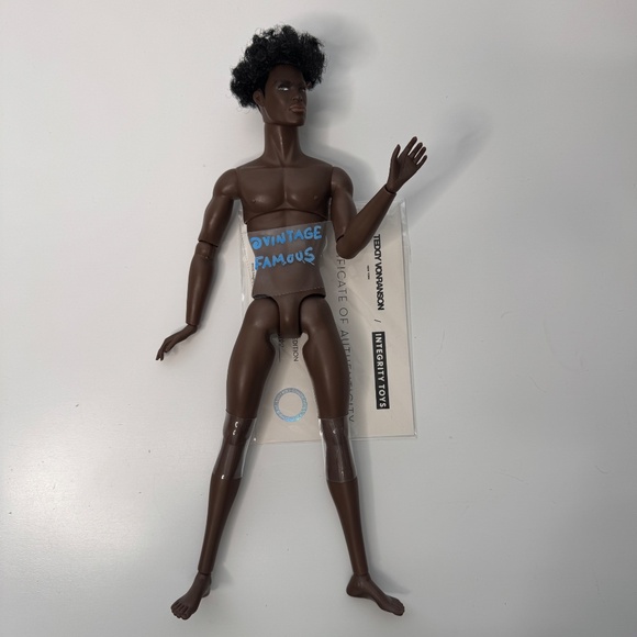 Male Fashion Doll Darius Monarch Rooted Hair Articulated Integrity Jointed Black - Picture 3 of 16